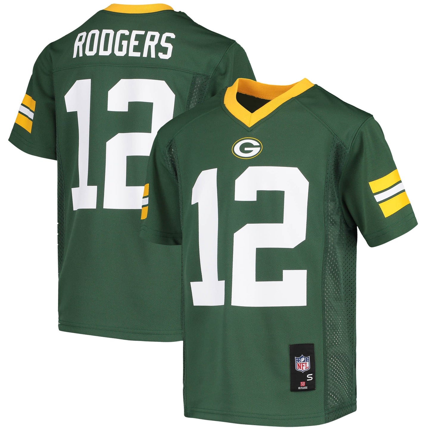 Aaron Rodgers Green Bay Packers Youth Replica Player Jersey - Green