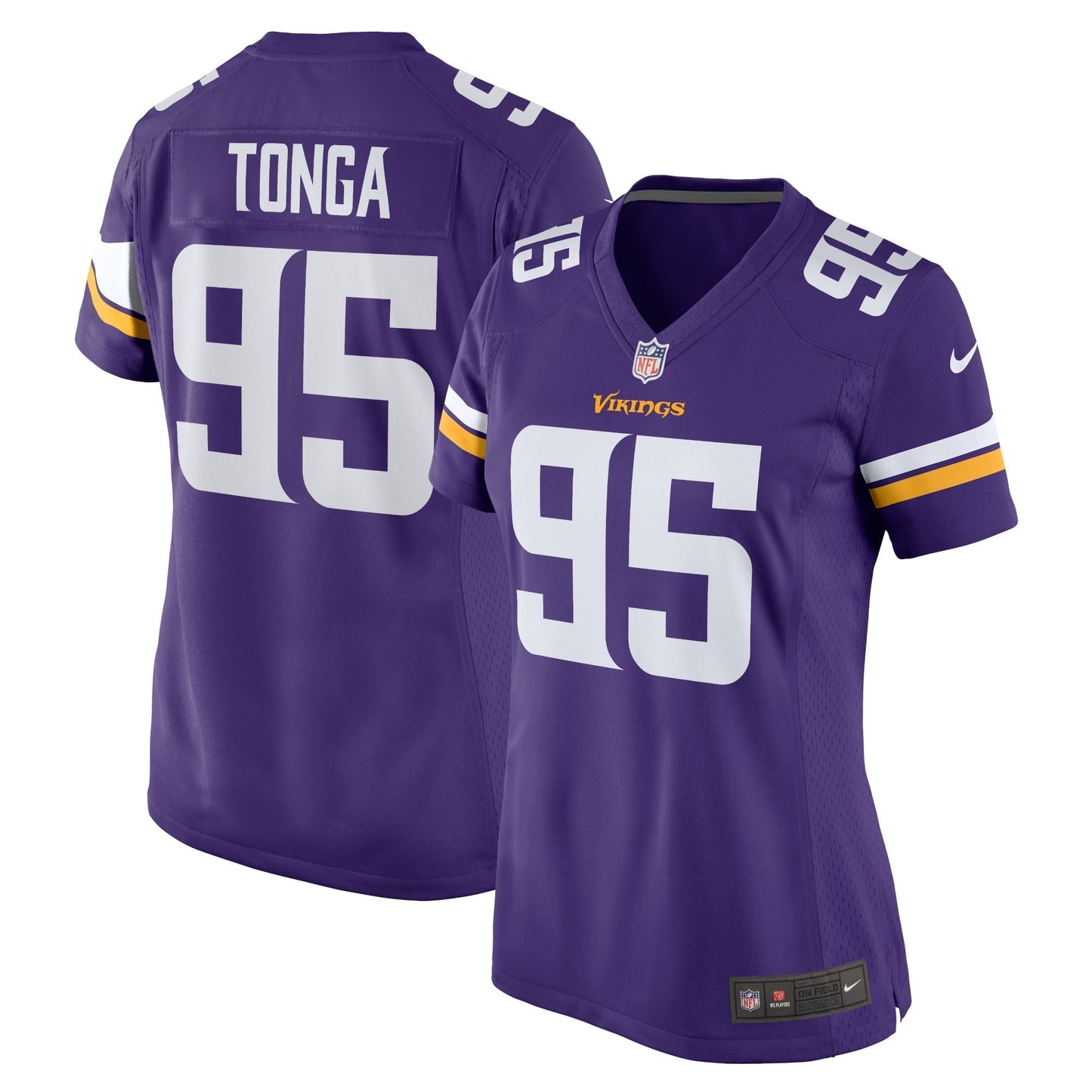 Women's Nike Khyiris Tonga Purple Minnesota Vikings Home Game Player Jersey