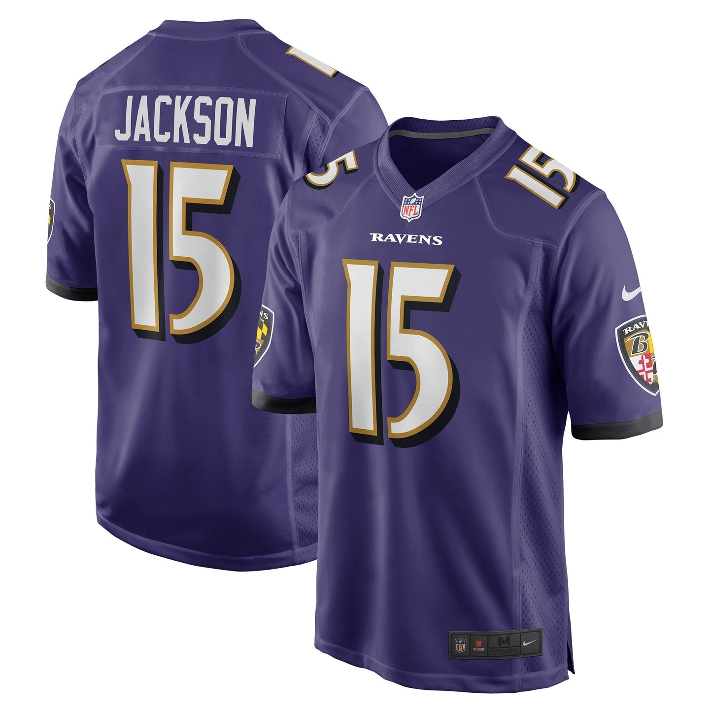Men's Nike DeSean Jackson Purple Baltimore Ravens Game Player Jersey