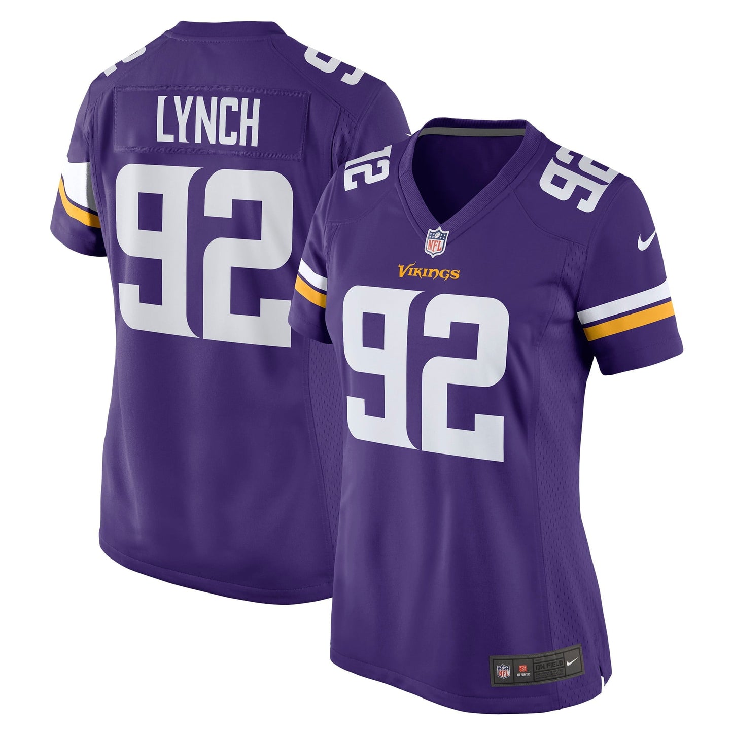 Women's Nike James Lynch Purple Minnesota Vikings Game Player Jersey