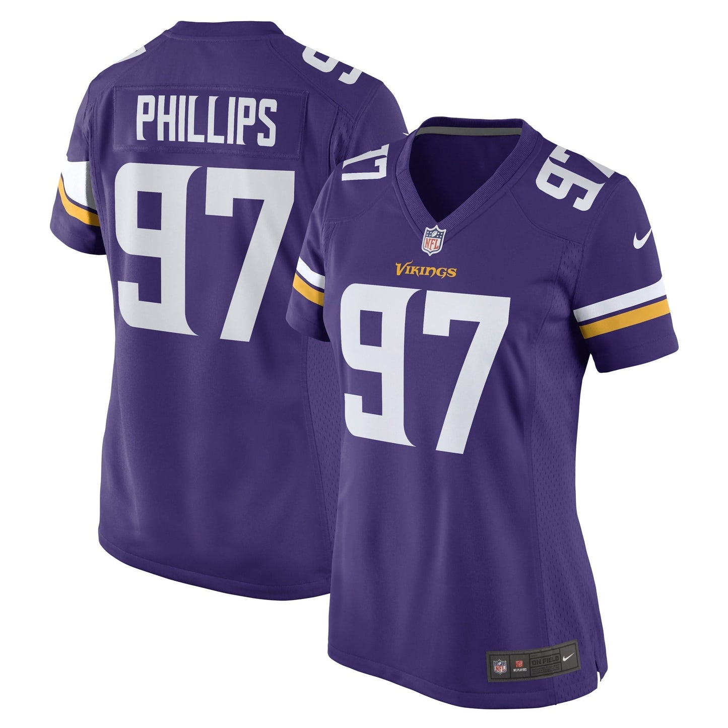 Women's Nike Harrison Phillips Purple Minnesota Vikings Game Player Jersey