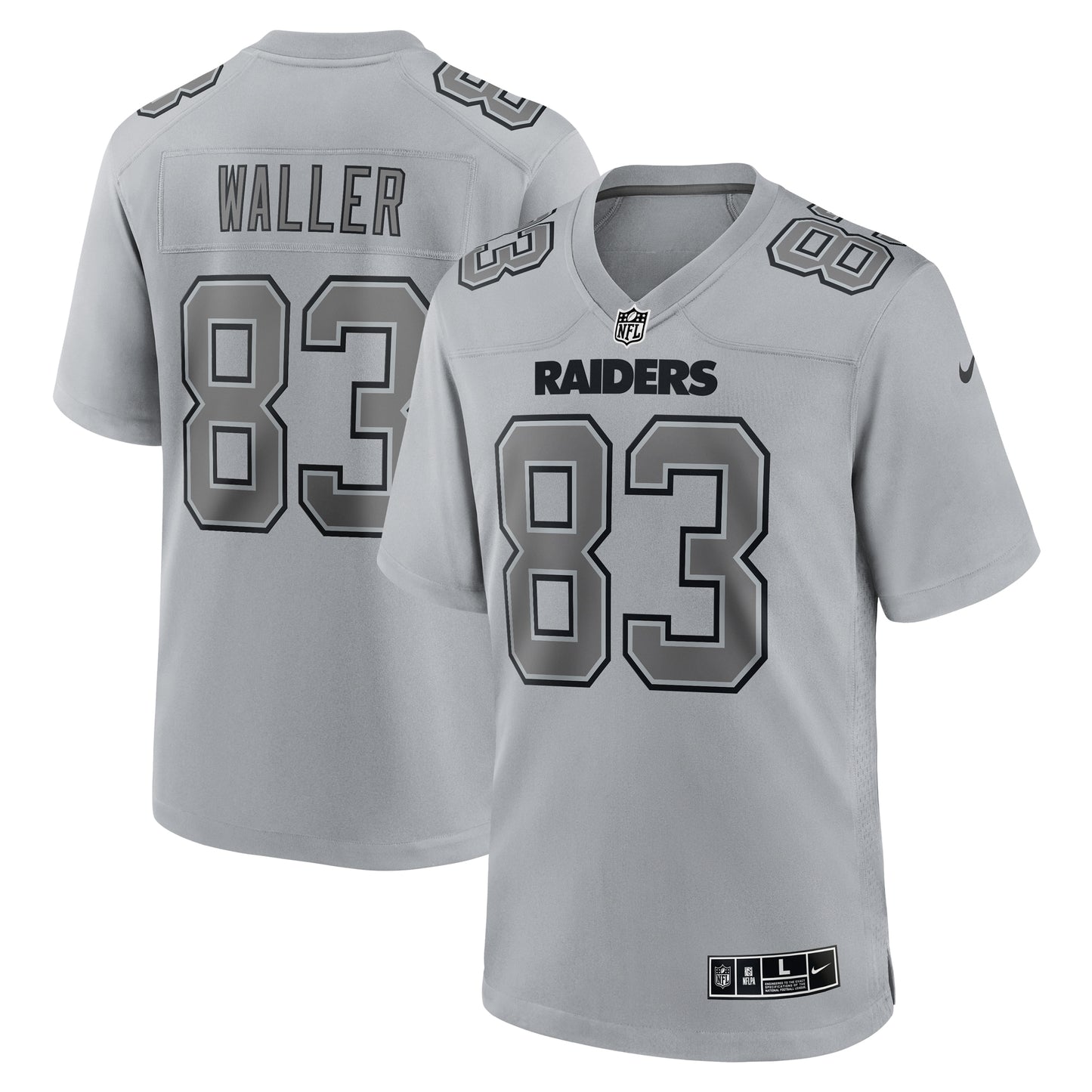 Darren Waller Las Vegas Raiders Nike Atmosphere Fashion Game Jersey - Gray