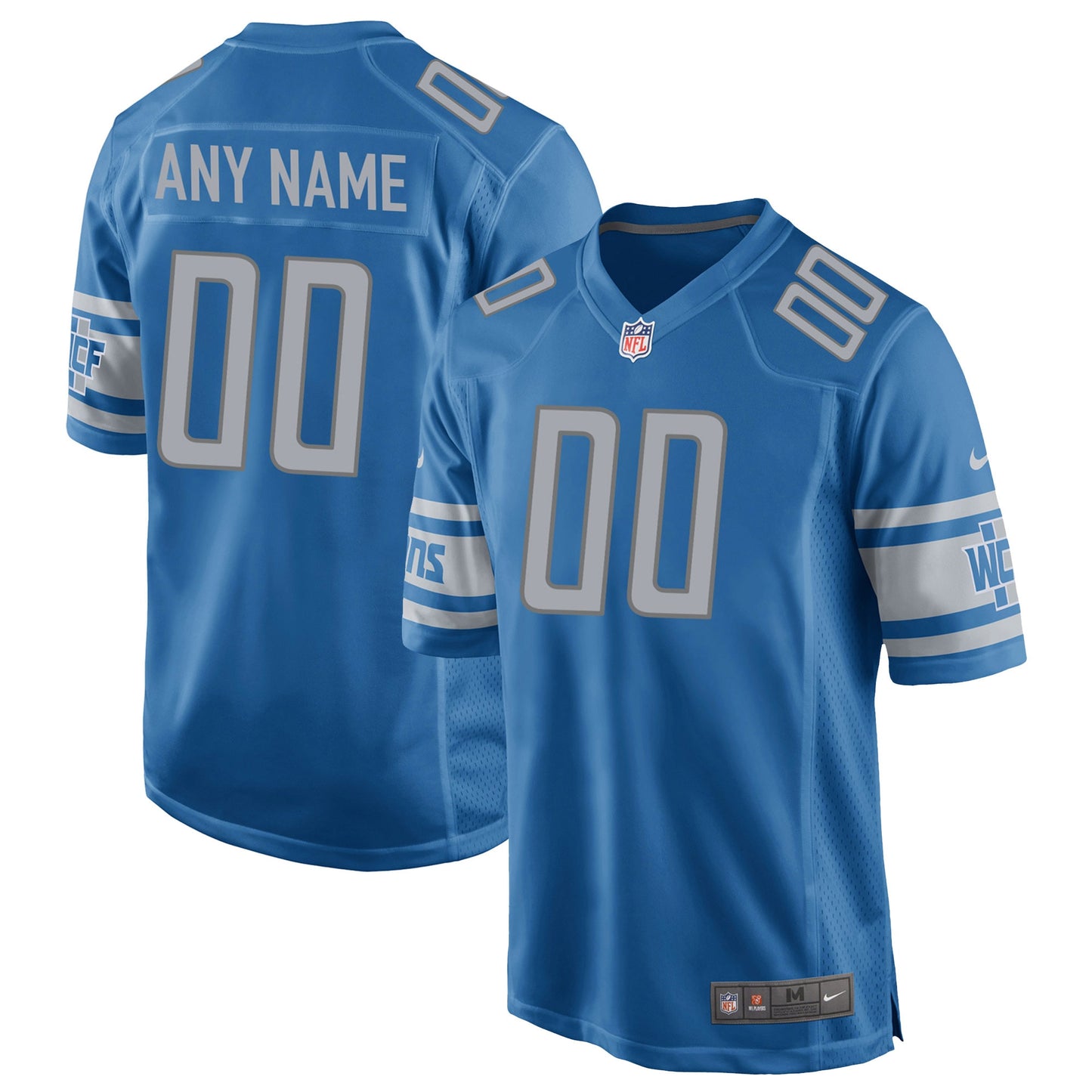 Detroit Lions Nike Youth Custom Team Color Game Jersey - Blue