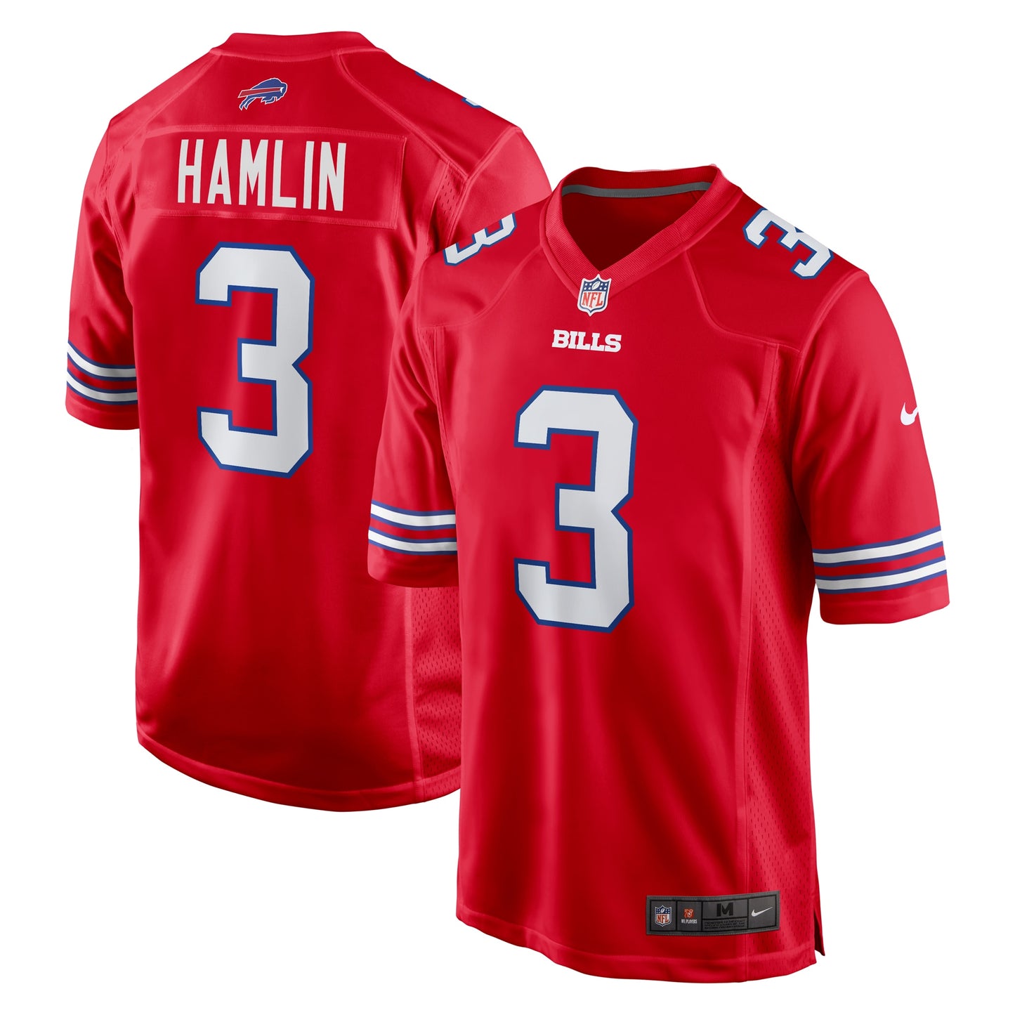 Damar Hamlin Buffalo Bills Nike Alternate Game Jersey - Red