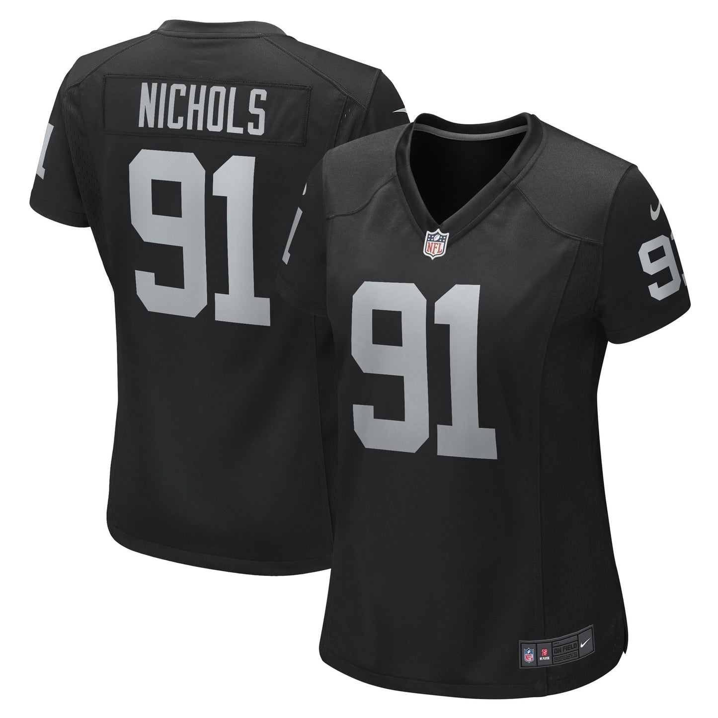 Bilal Nichols Las Vegas Raiders Nike Women's Game Player Jersey - Black