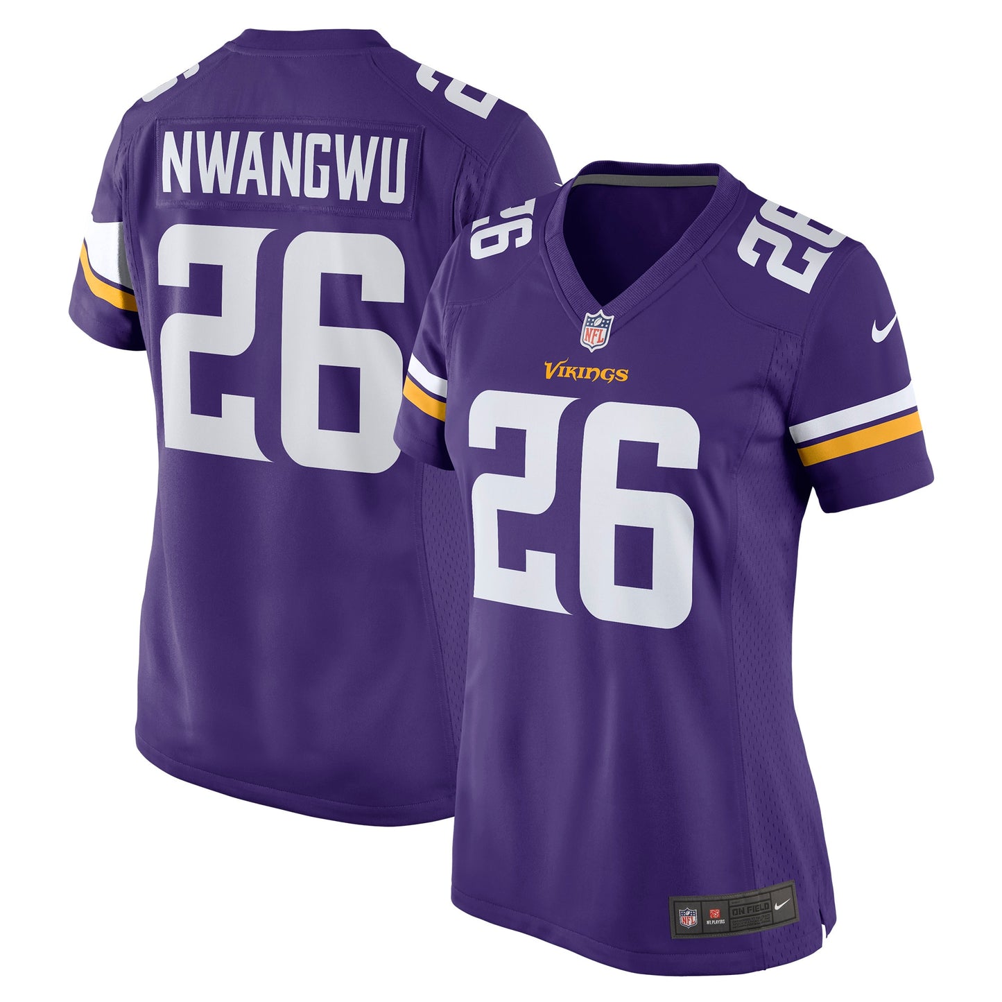 Kene Nwangwu Minnesota Vikings Nike Women's Game Jersey - Purple