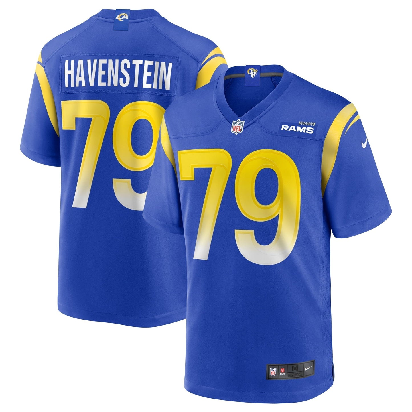 Men's Nike Rob Havenstein Royal Los Angeles Rams Game Jersey