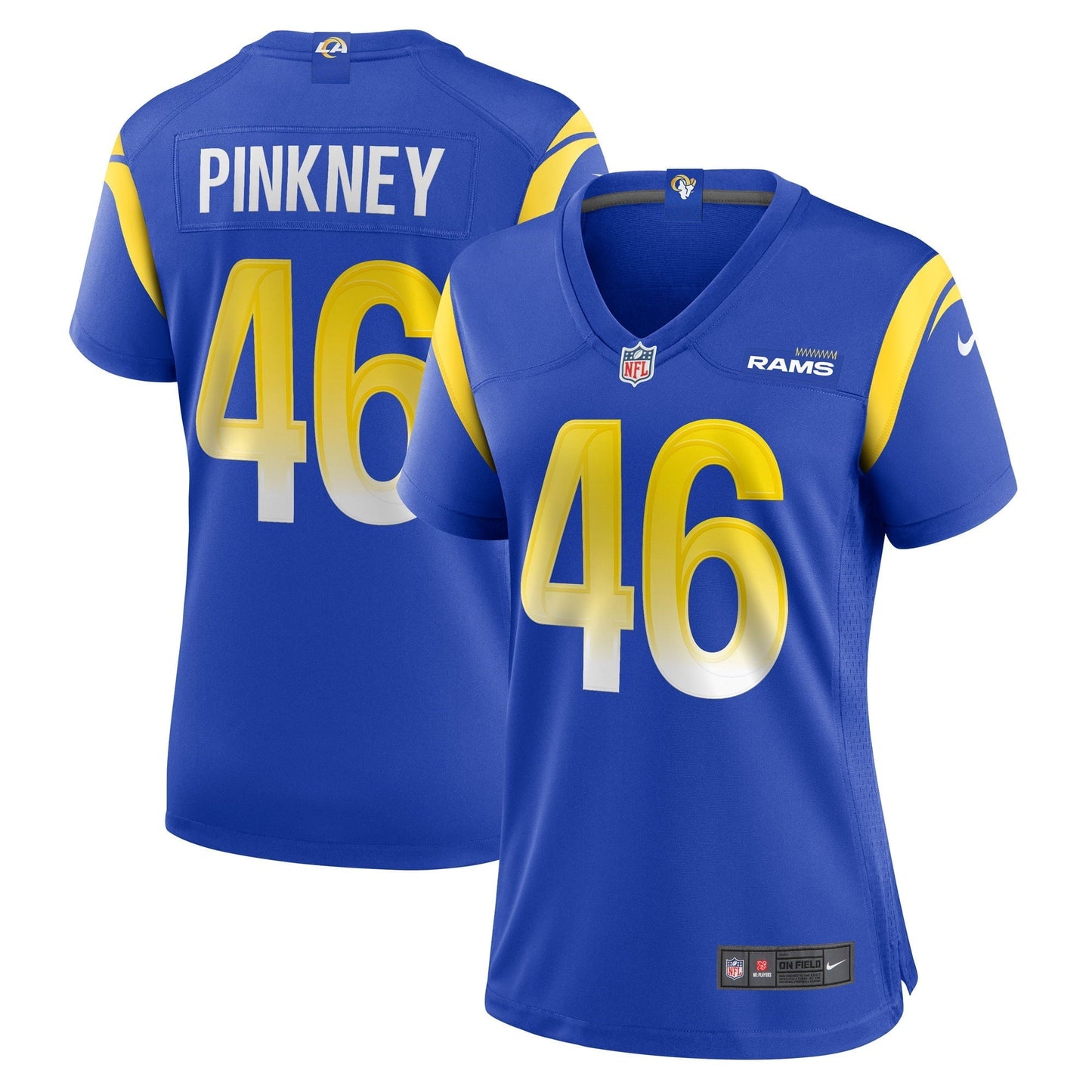 Women's Nike Jared Pinkney Royal Los Angeles Rams Game Player Jersey