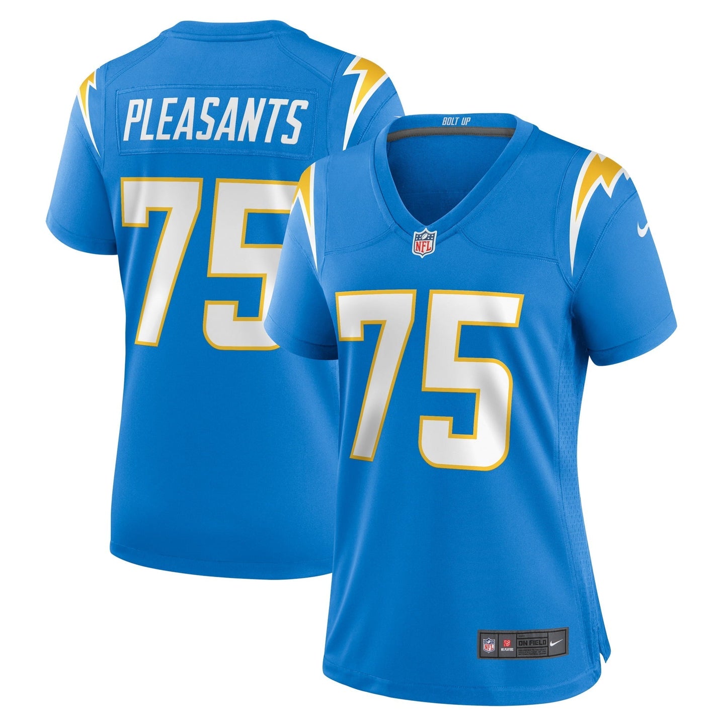 Women's Nike Austen Pleasants Powder Blue Los Angeles Chargers Home Game Player Jersey