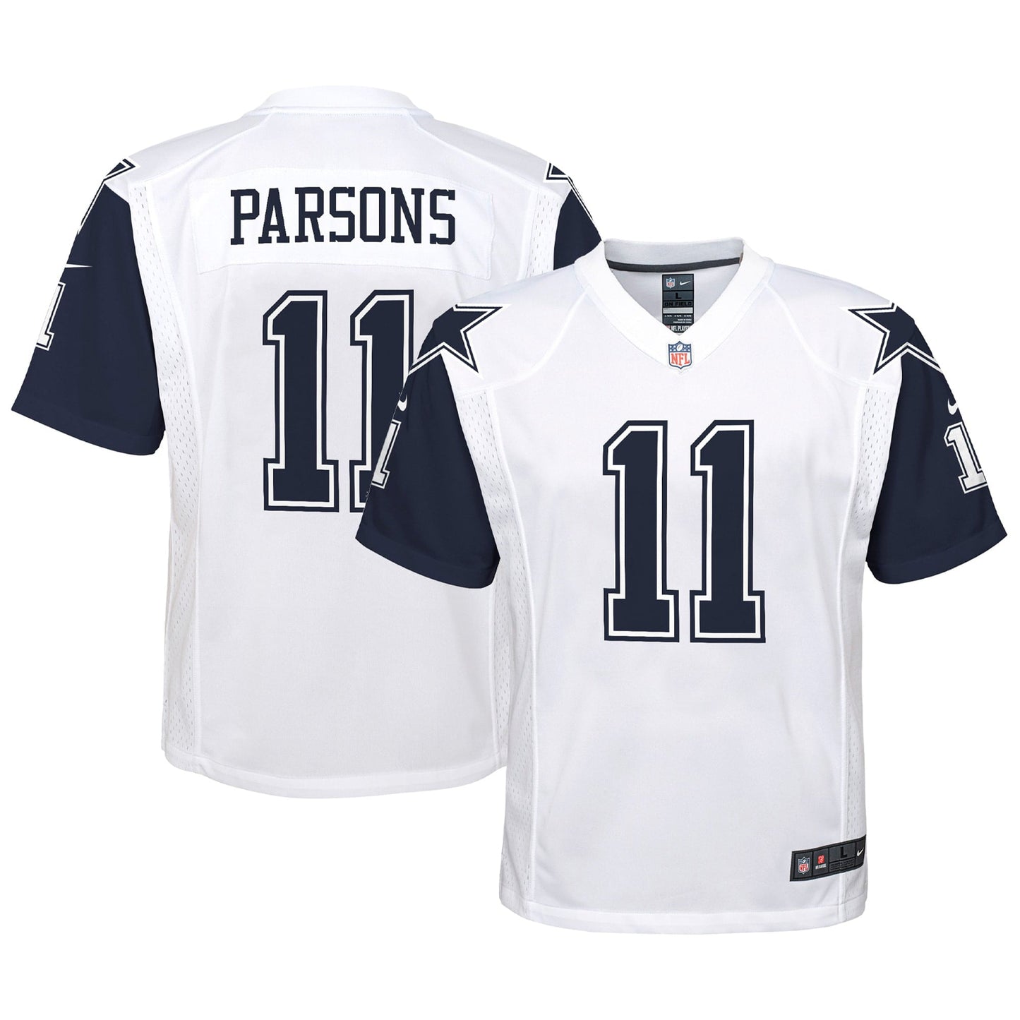 Youth Nike Micah Parsons White Dallas Cowboys Alternate Game Jersey