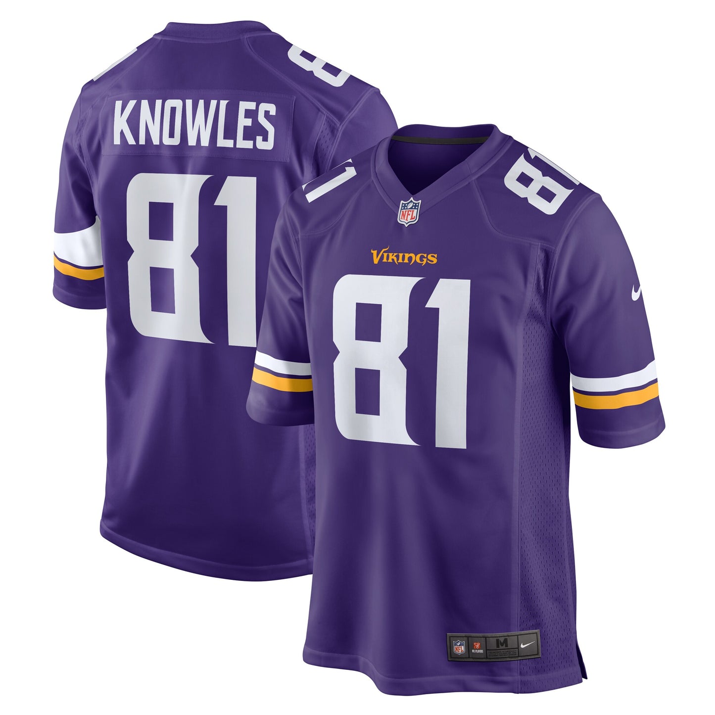 Malik Knowles Minnesota Vikings Nike Team Game Jersey -  Purple