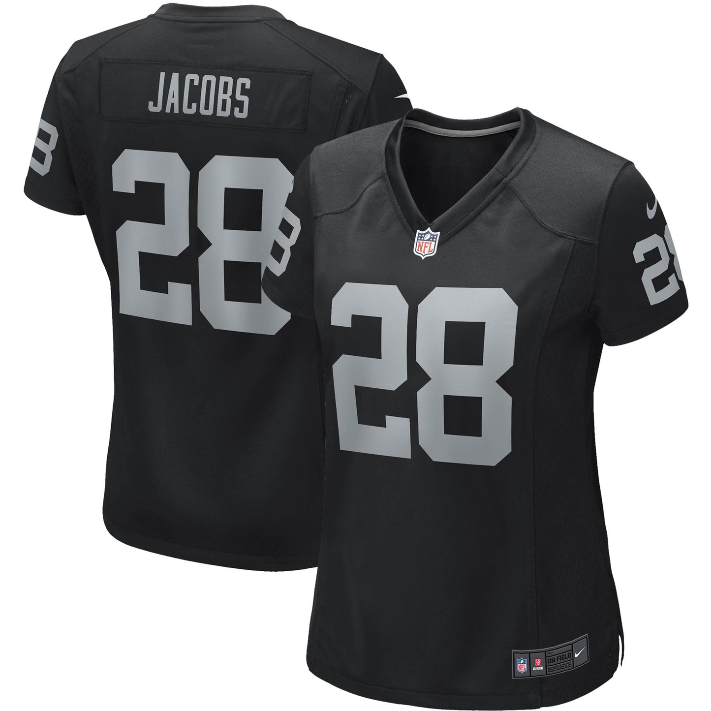 Josh Jacobs Las Vegas Raiders Nike Women's Game Player Jersey - Black