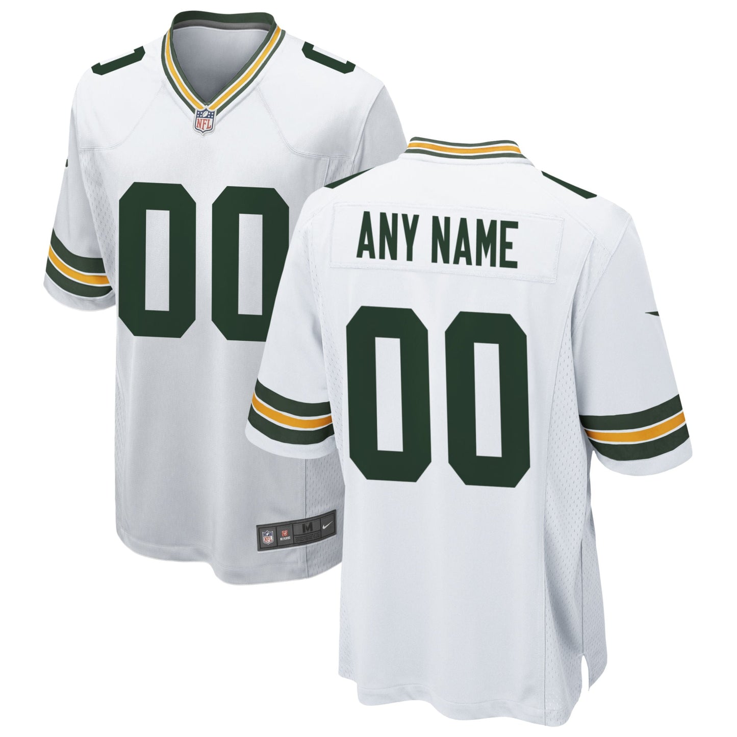 Green Bay Packers Nike Custom Game Jersey - White